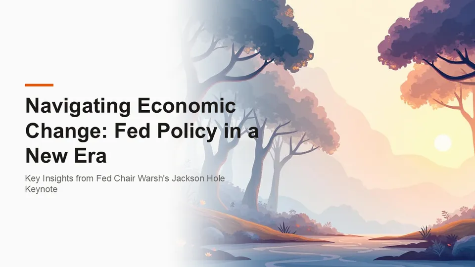 Example slides: Speech: Fed Chair keynote at Jackson Hole